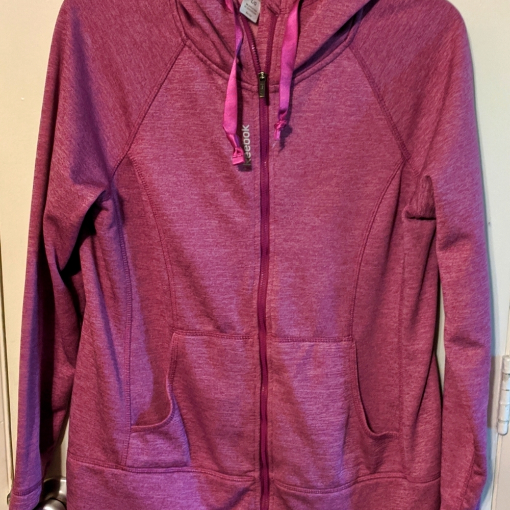 Rebook Zip-Up Hoodie Sz Large
